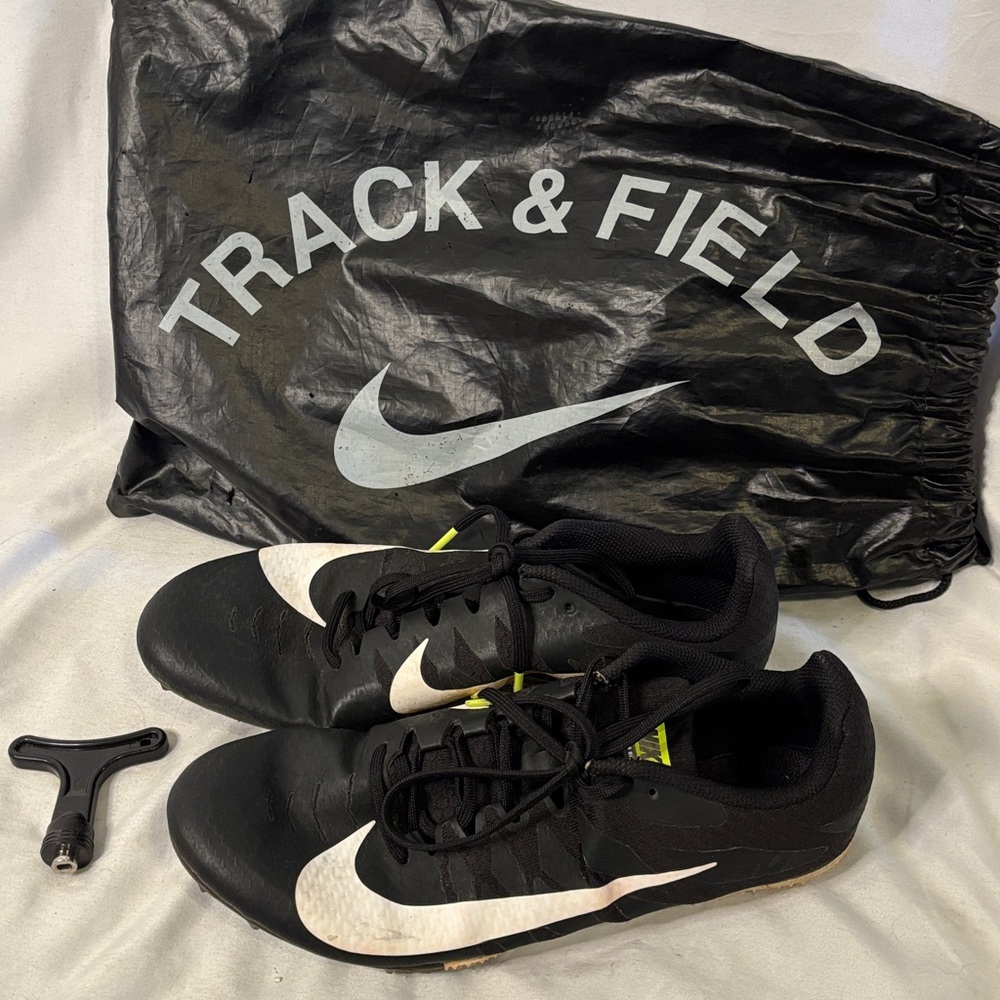 Nike Zoom Rival Black Women Size 10 Track and Field Spike Cleats Shoes